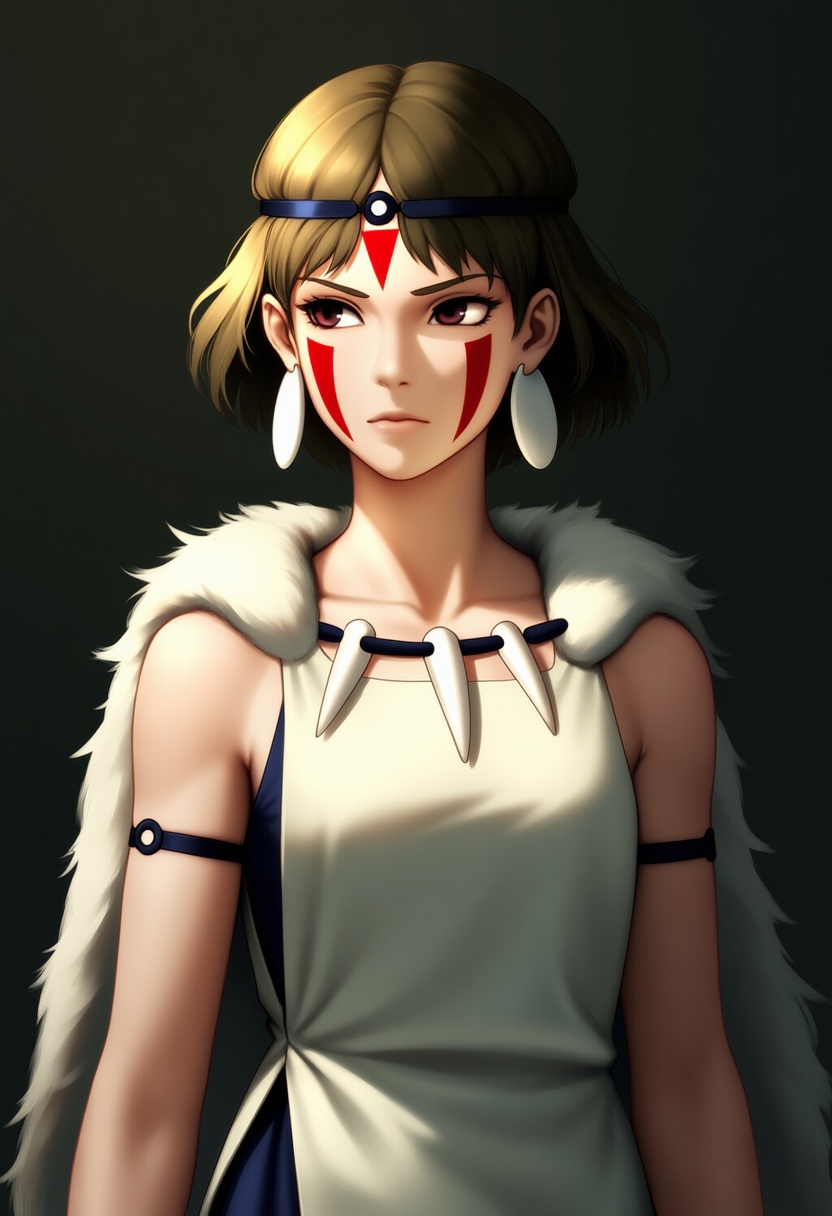 An image depicting san (mononoke hime)