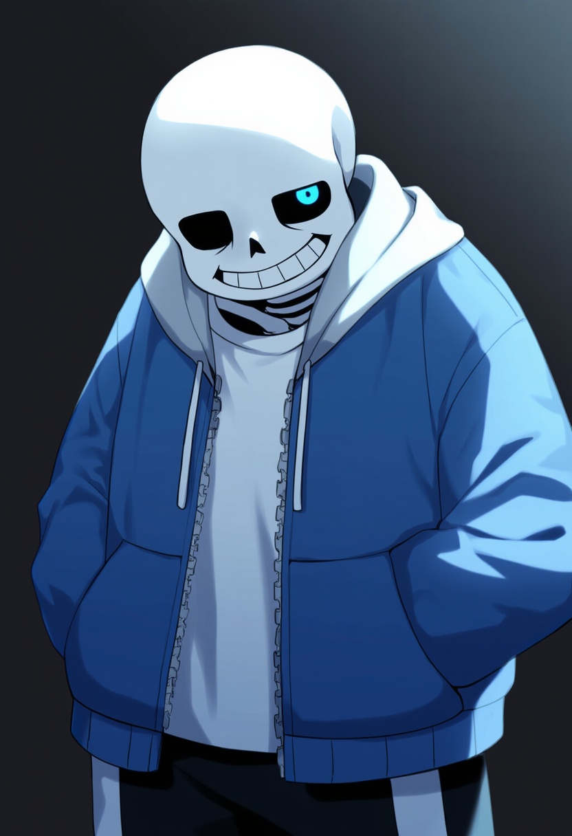 An image depicting sans (undertale)