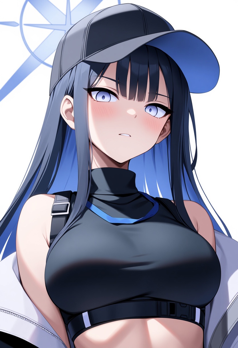 An image depicting saori (blue archive)