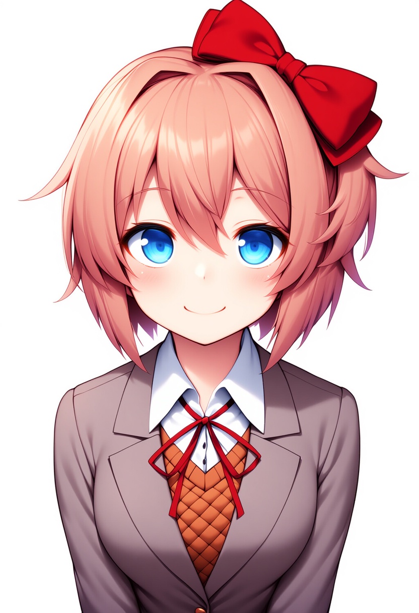 An image depicting sayori (doki doki literature club)