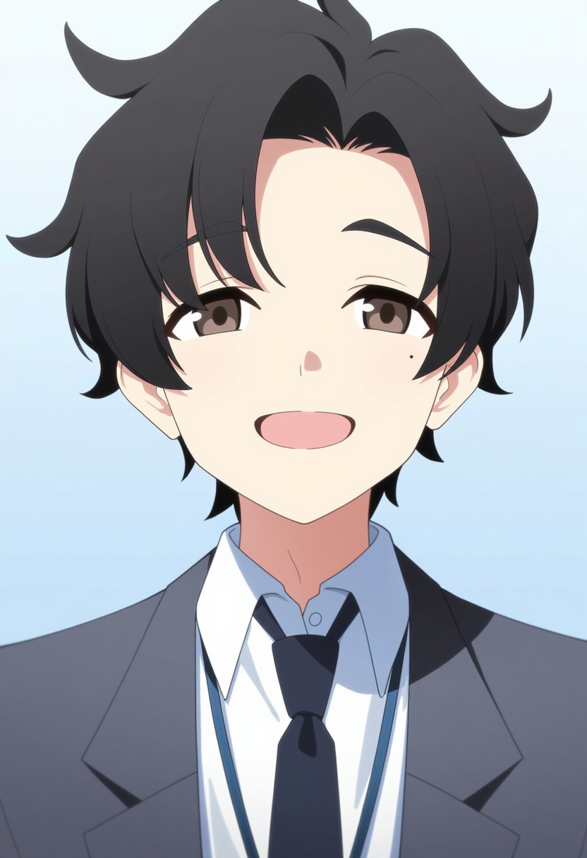 An image depicting sensei (blue archive the animation)