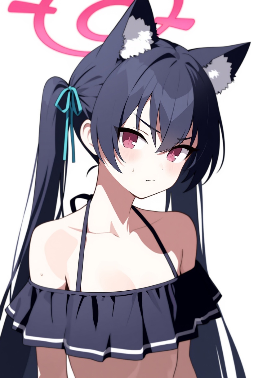 An image depicting serika (swimsuit) (blue archive)