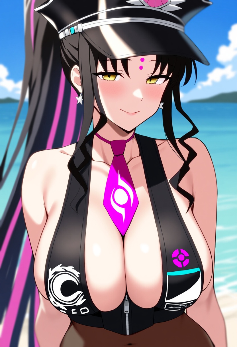 An image depicting sessyoin kiara (swimsuit mooncancer)