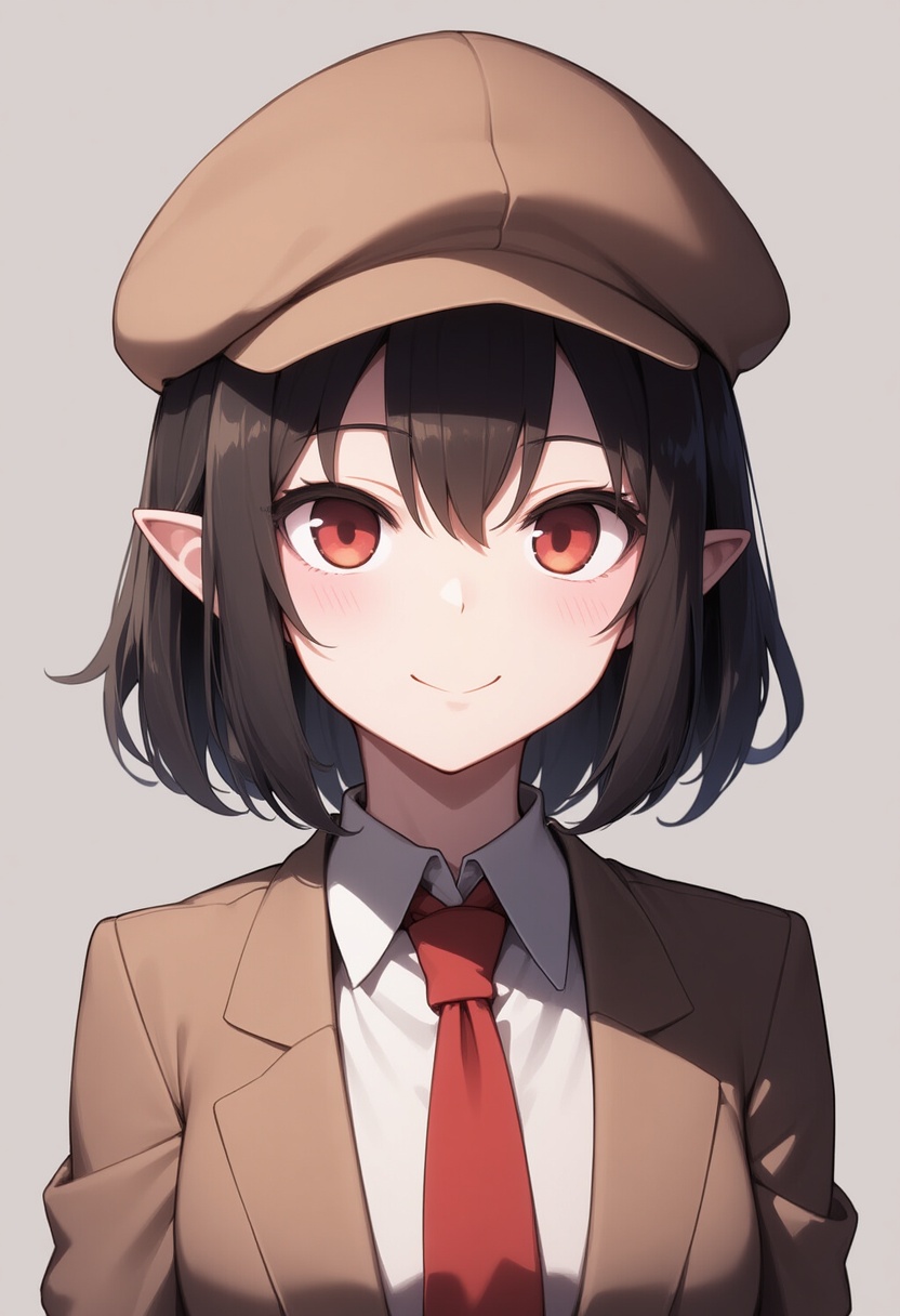 An image depicting shameimaru aya (newsboy)