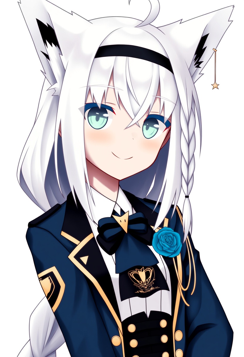 An image depicting shirakami fubuki (aristocrat kei)