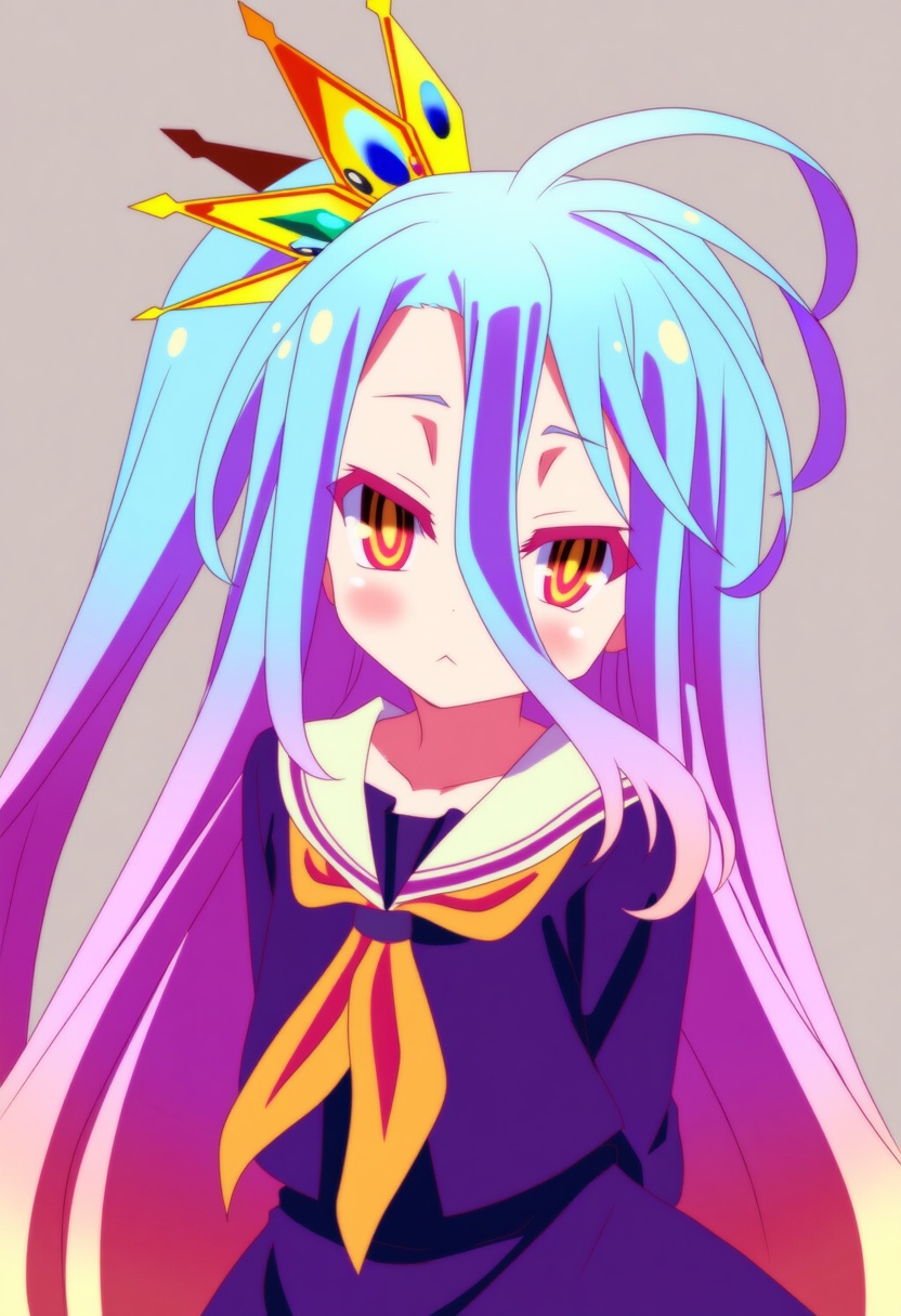 An image depicting shiro (no game no life)
