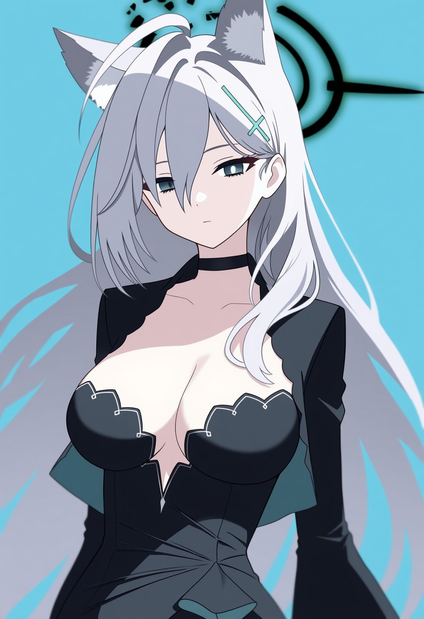 An image depicting shiroko terror (blue archive)
