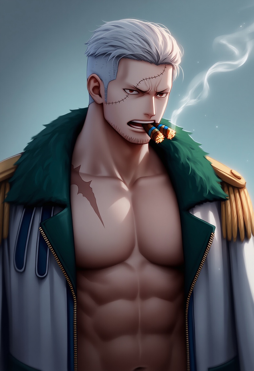 An image depicting smoker (one piece)