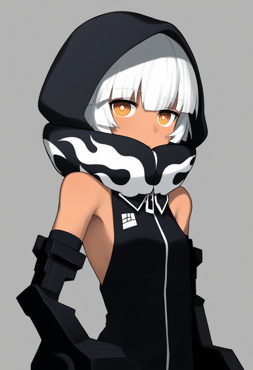An image depicting strength (black rock shooter)