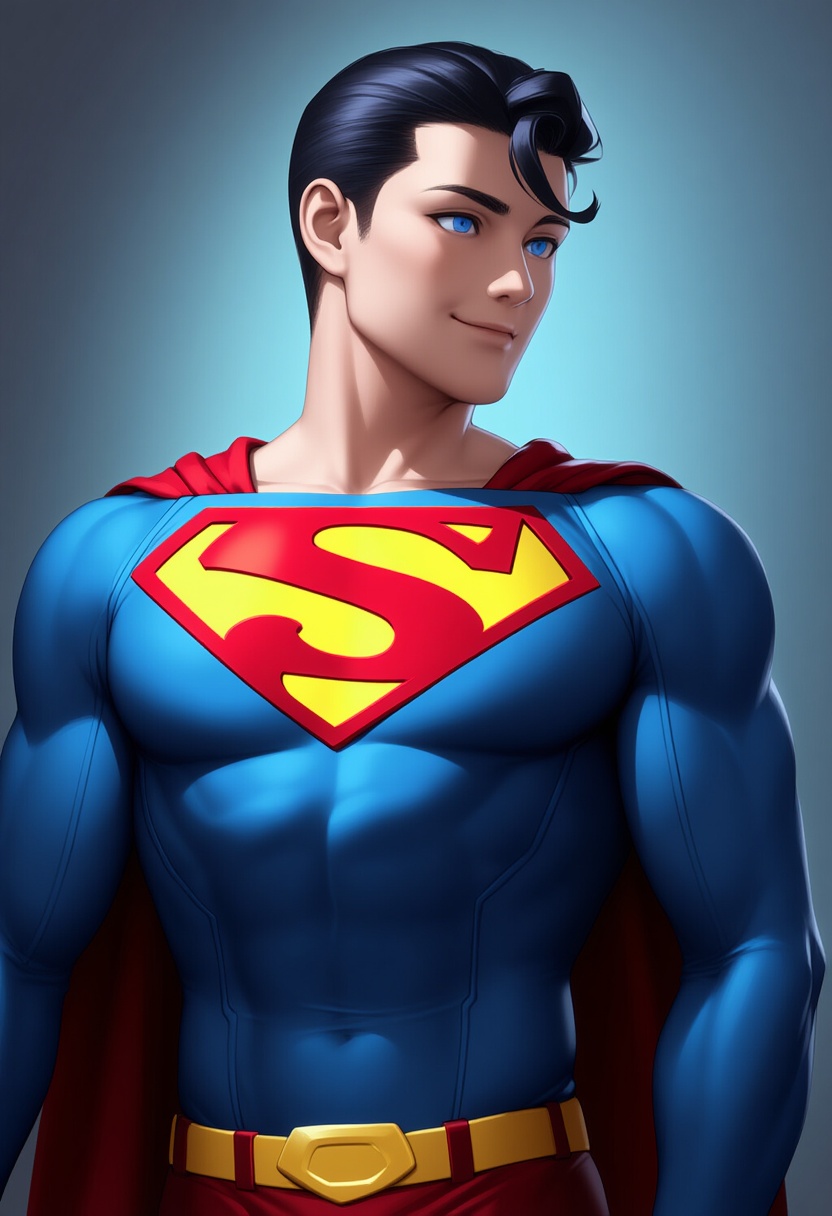 An image depicting superman