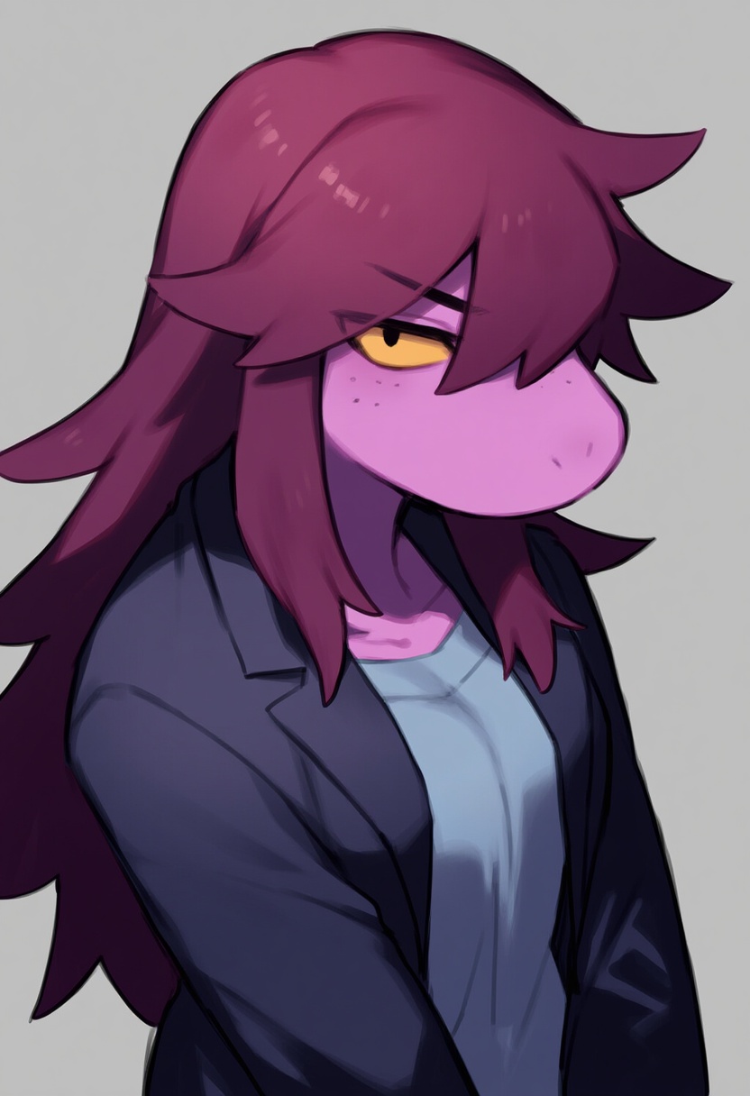 An image depicting susie (deltarune)