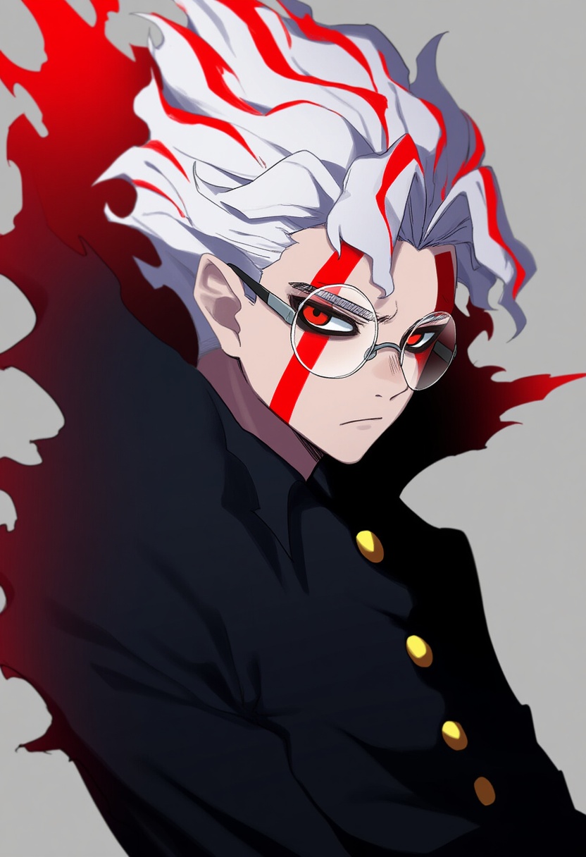 An image depicting takakura ken (transformed) (dandadan)