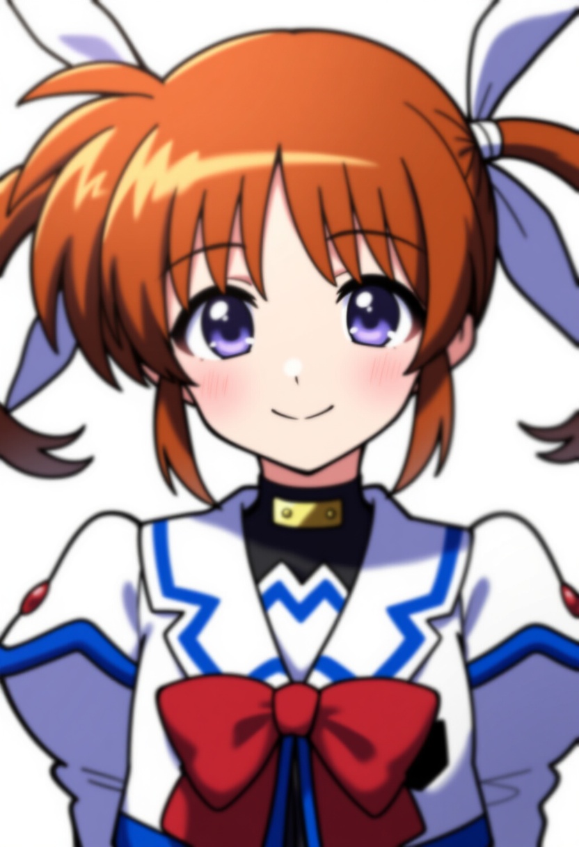 An image depicting takamachi nanoha (sacred mode)
