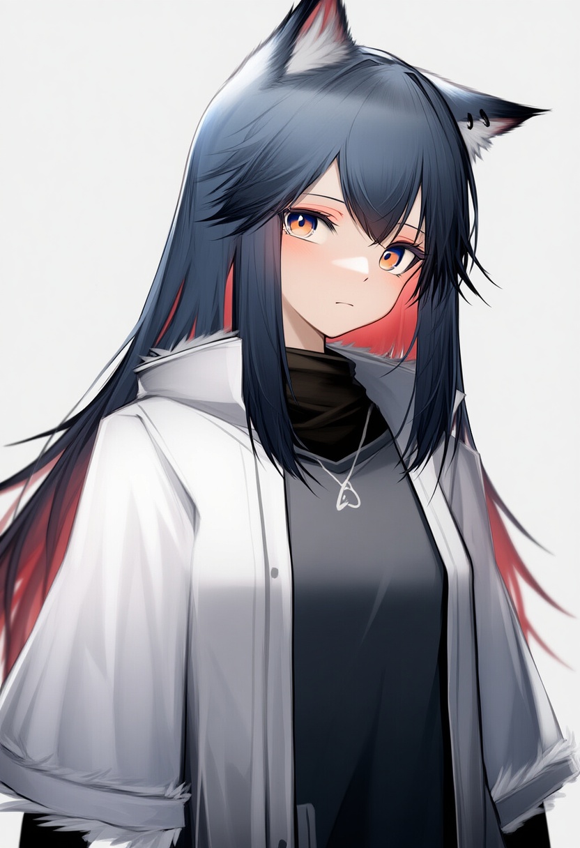 An image depicting texas (winter messenger) (arknights)