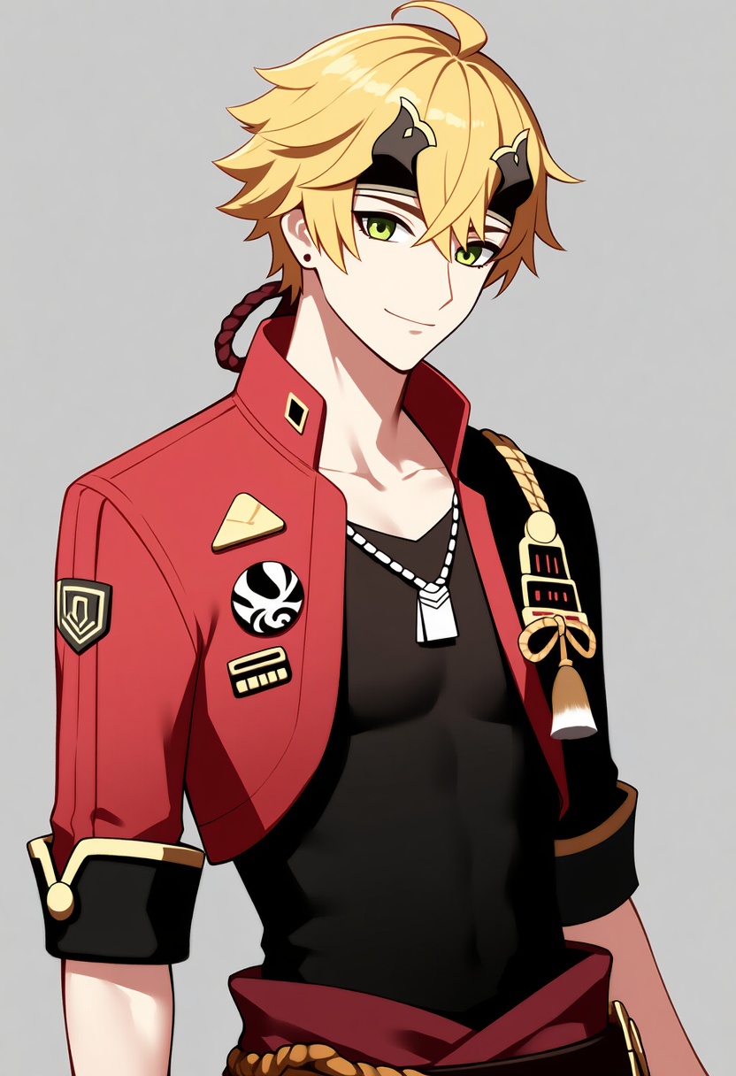 An image depicting thoma (genshin impact)