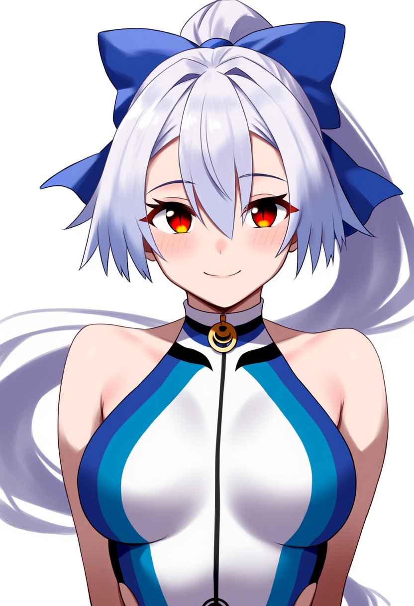 An image depicting tomoe gozen (swimsuit saber) (fate)