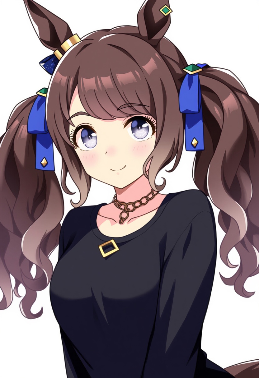 An image depicting tosen jordan (umamusume)