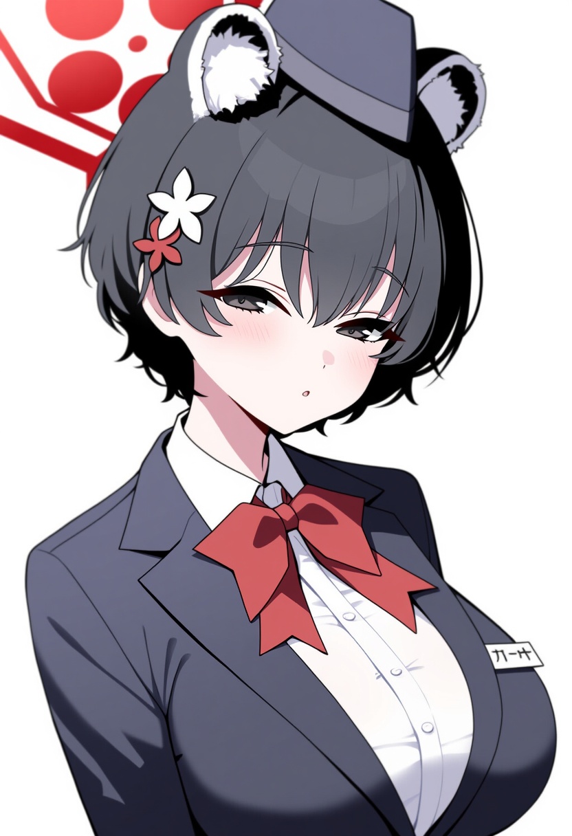 An image depicting tsubaki (guide) (blue archive)