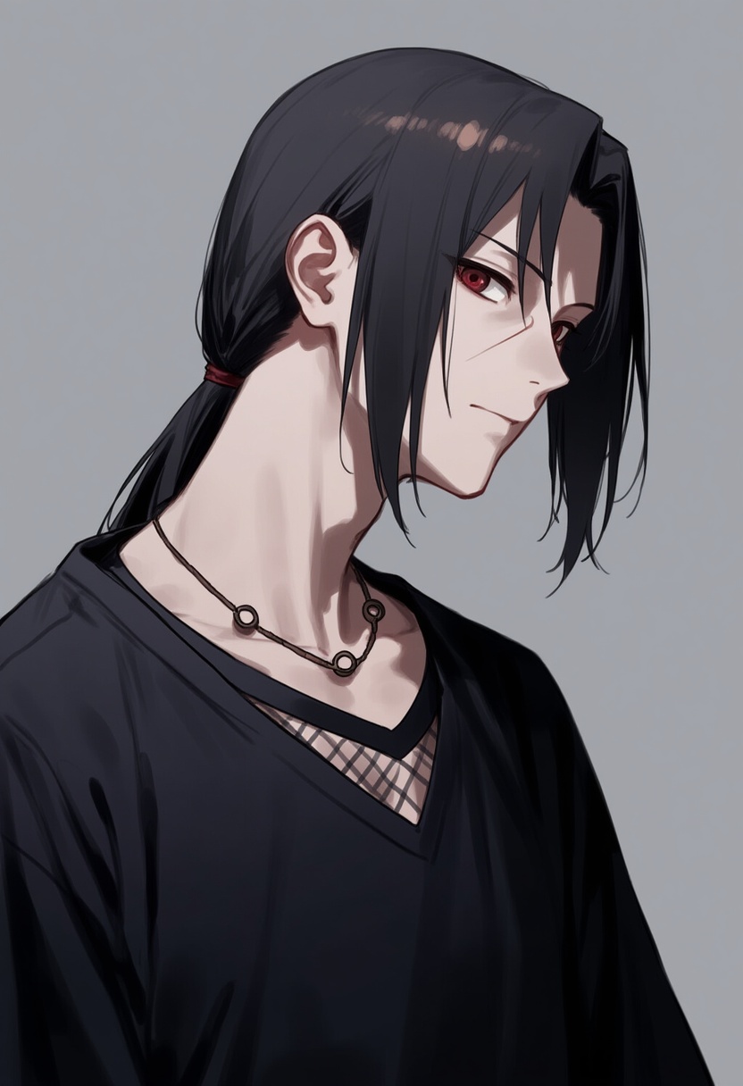 An image depicting uchiha itachi