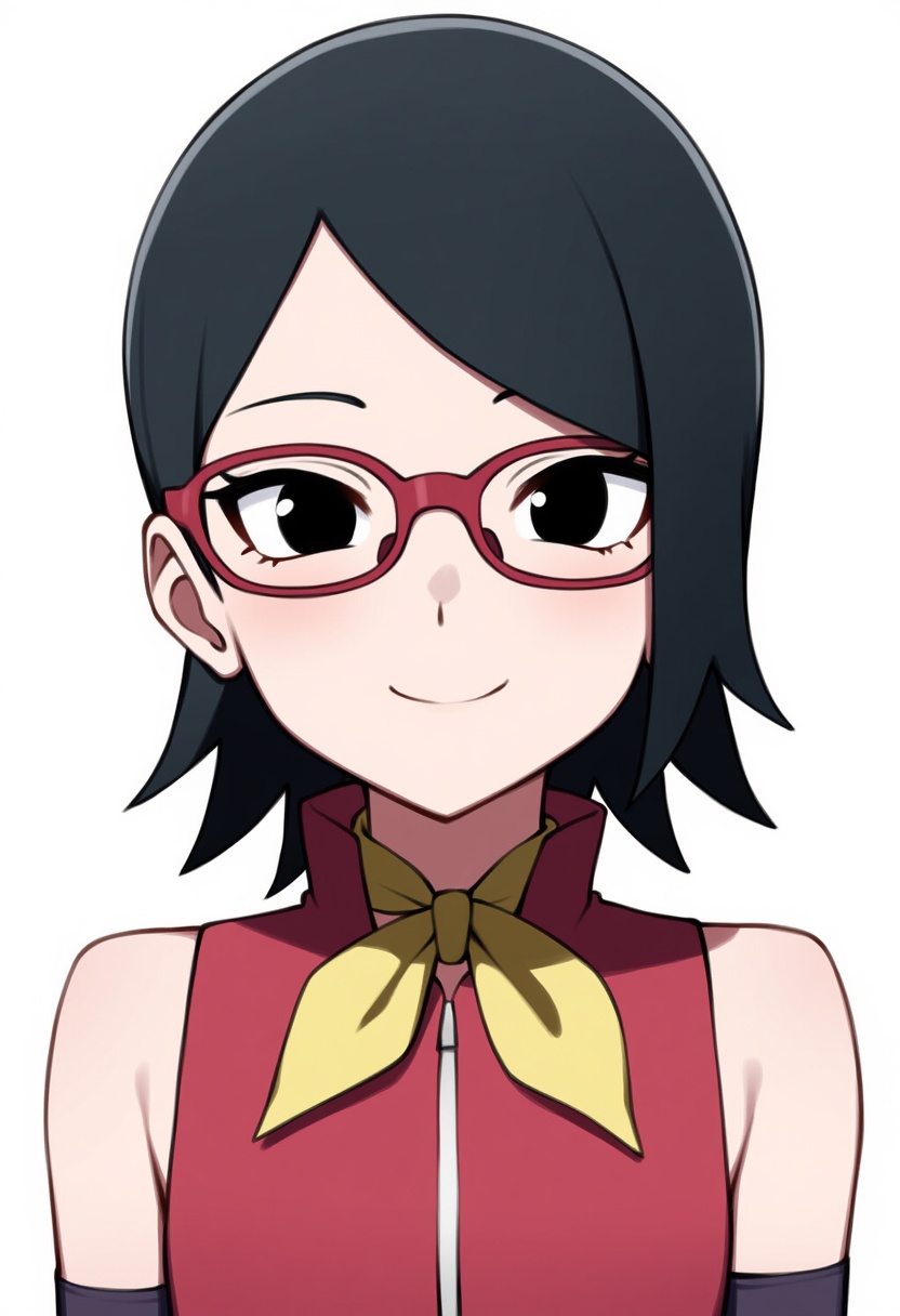 An image depicting uchiha sarada