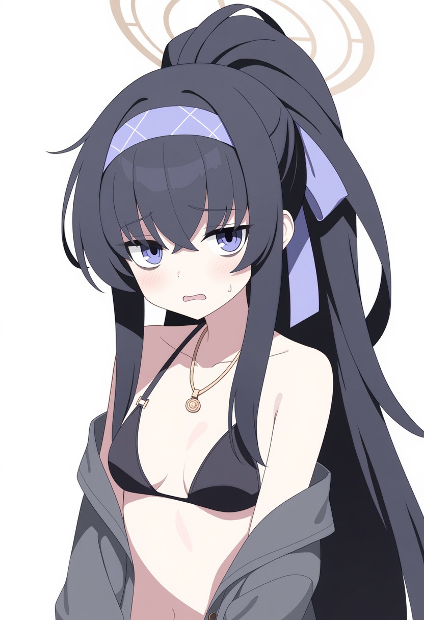 An image depicting ui (swimsuit) (blue archive)