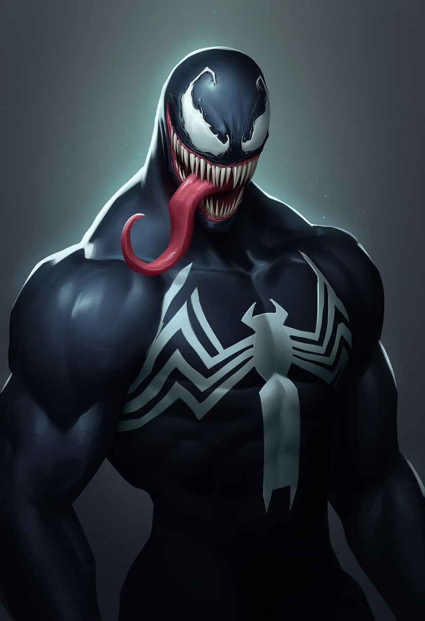 An image depicting venom (marvel)