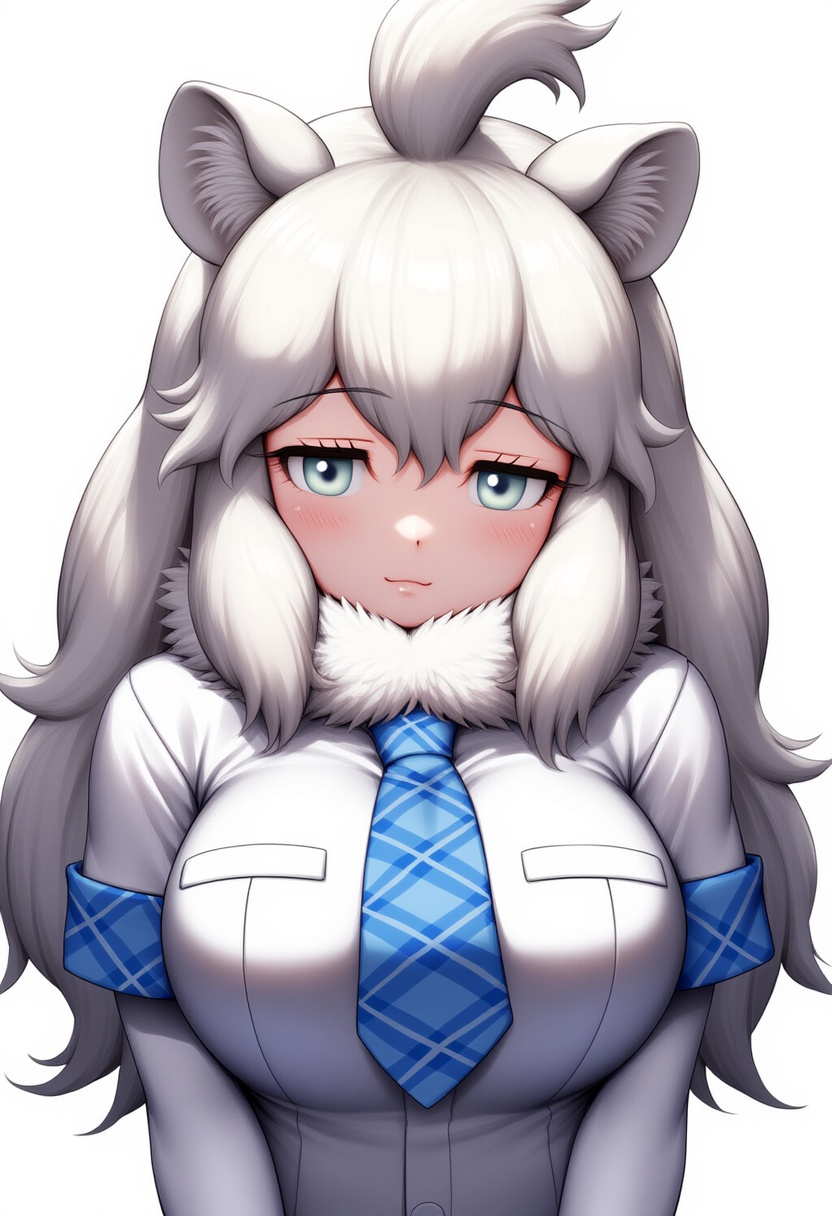 An image depicting white lion (kemono friends)