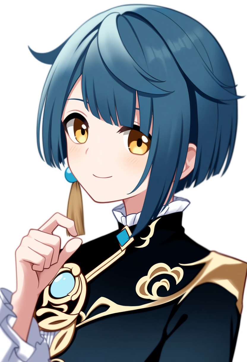 An image depicting xingqiu (genshin impact)