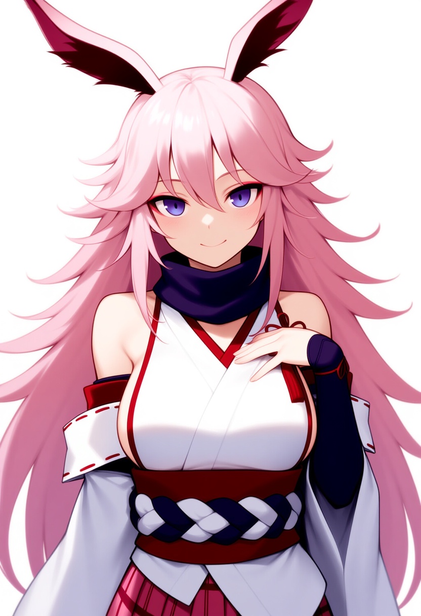An image depicting yae sakura (gyakushinn miko)