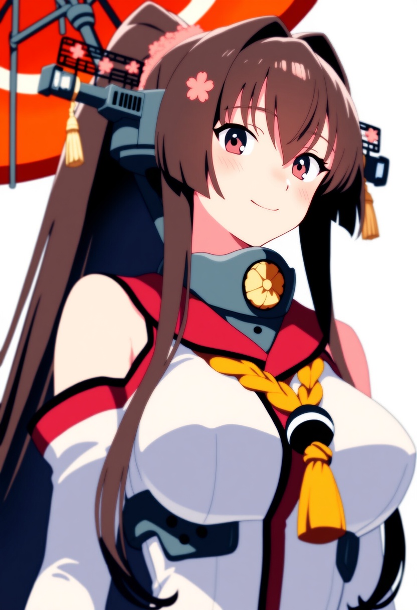 An image depicting yamato (kancolle)