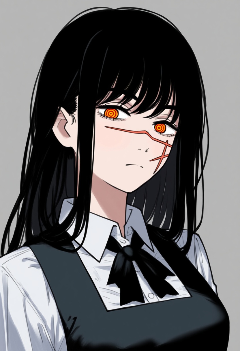 An image depicting yoru (chainsaw man)