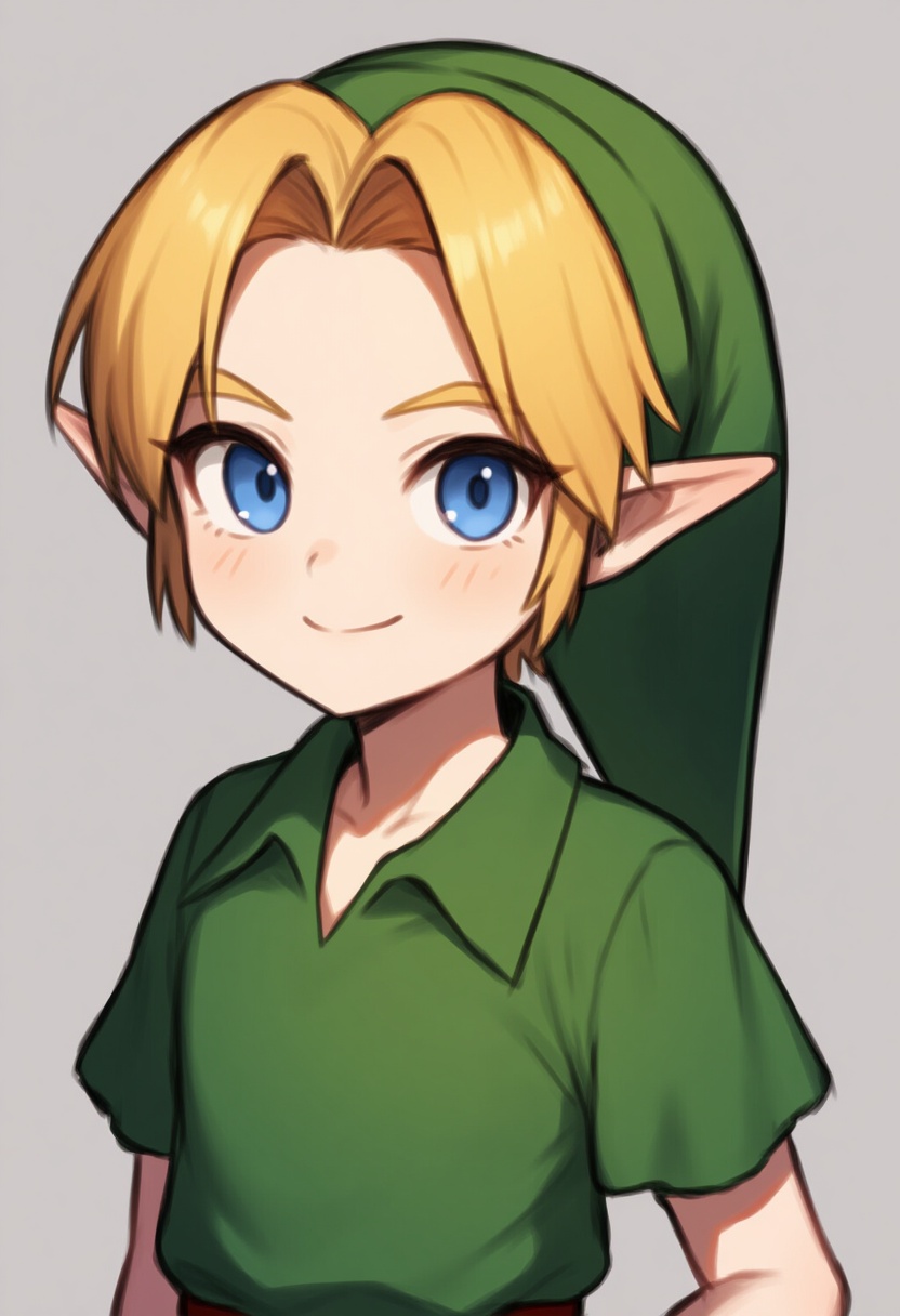 An image depicting young link