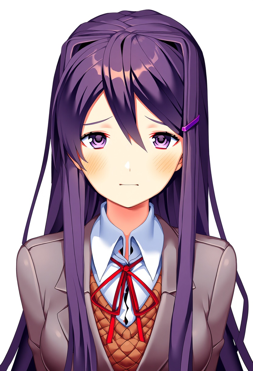 An image depicting yuri (doki doki literature club)