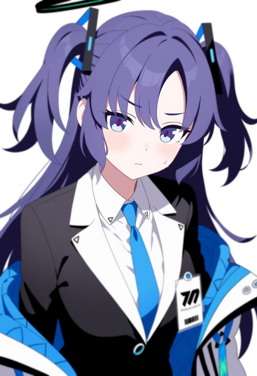 An image depicting yuuka (blue archive)