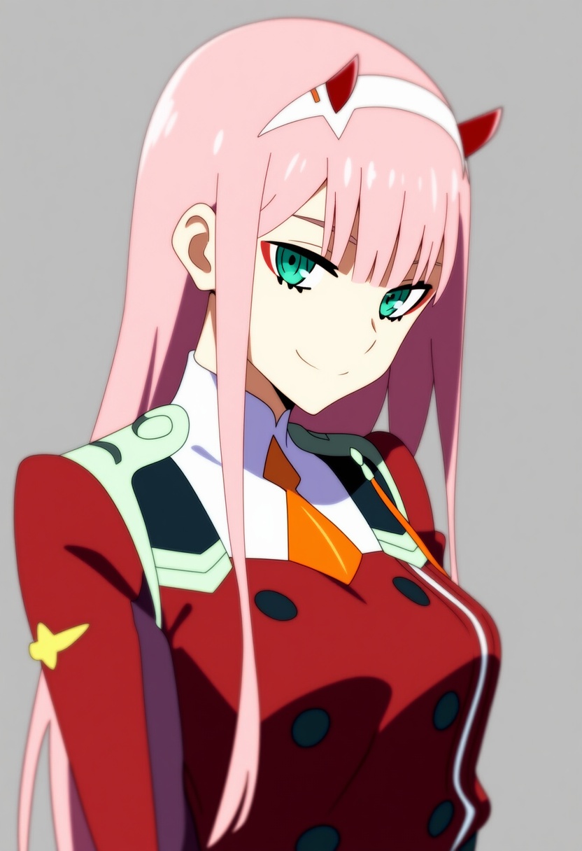 An image depicting zero two (darling in the franxx)