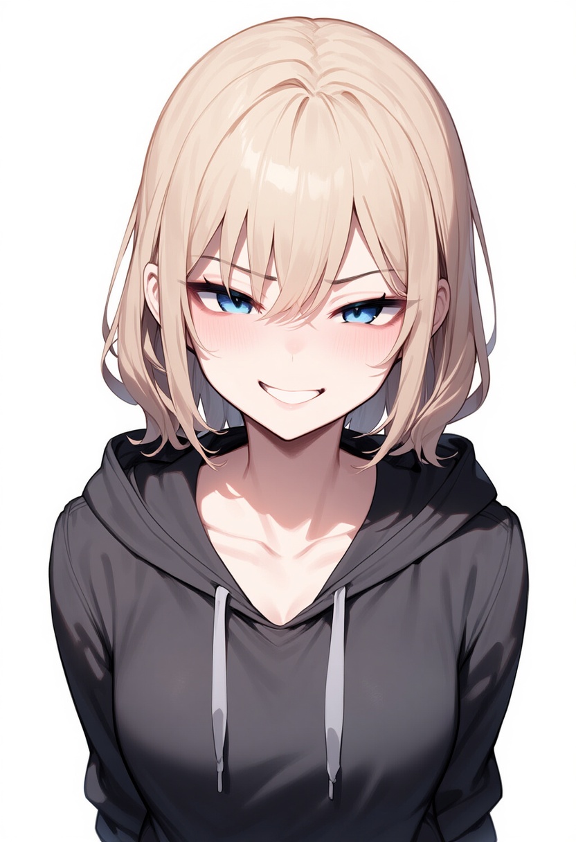An image depicting evil grin