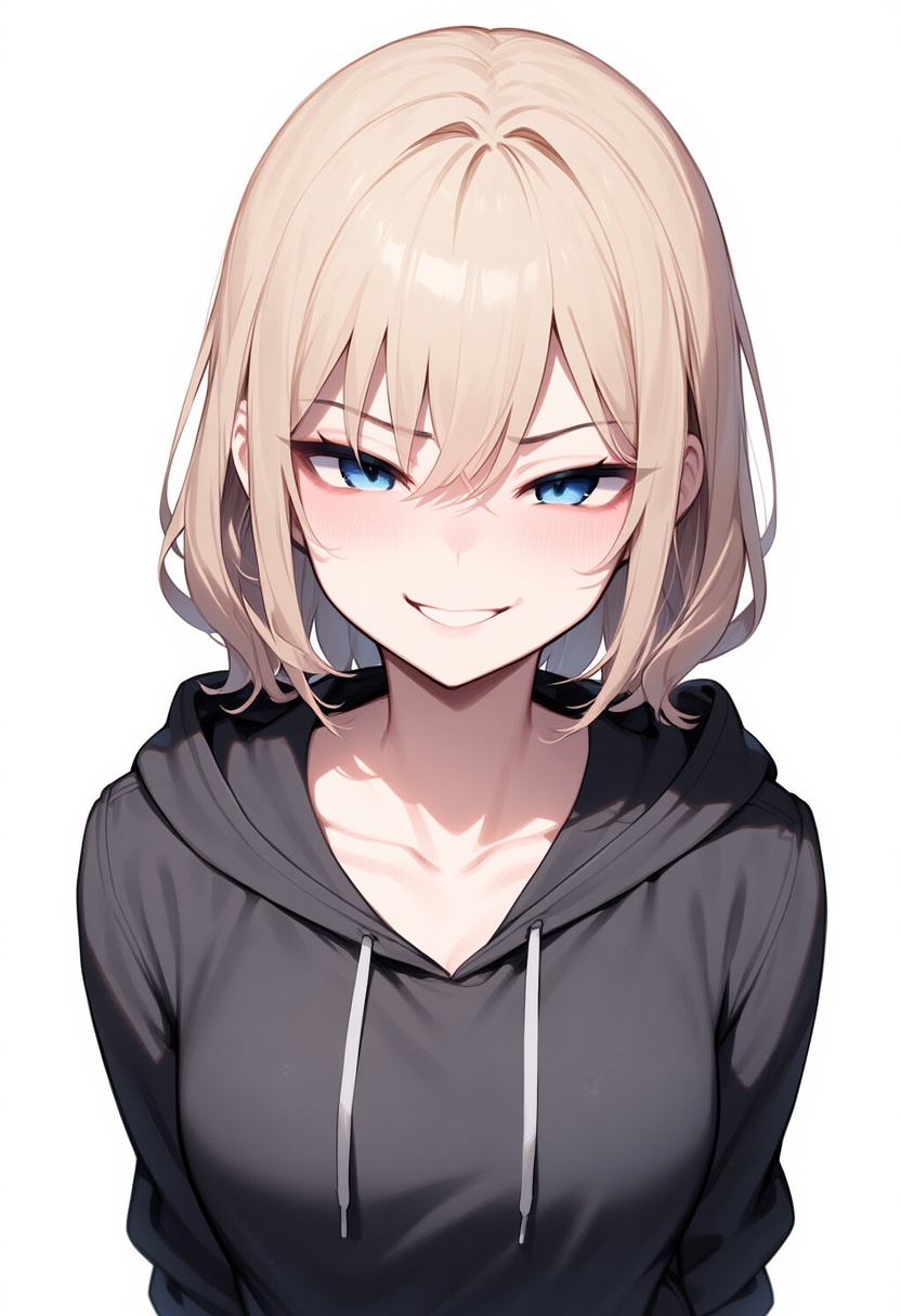 An image depicting evil smile