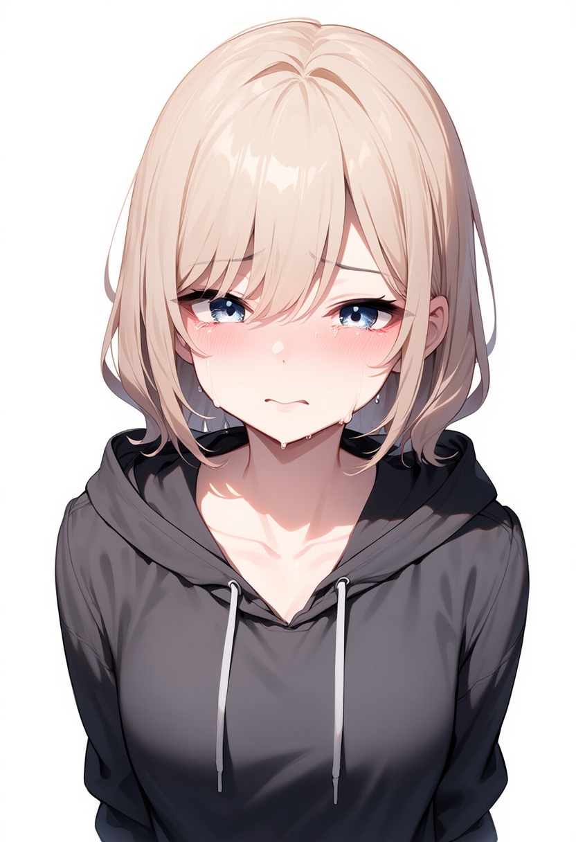 An image depicting sobbing