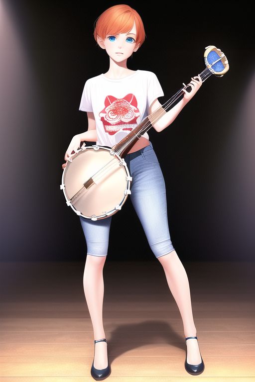 An image depicting Five-stringed banjo