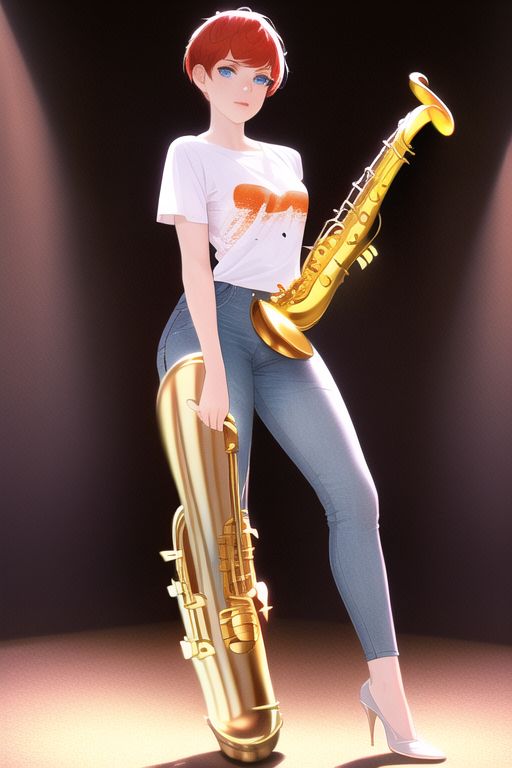 An image depicting Saxophones