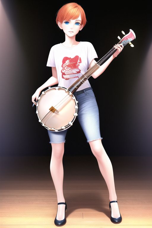 An image depicting Six-stringed banjo