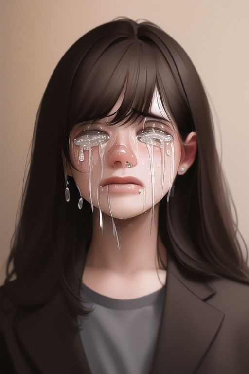 An image depicting crying