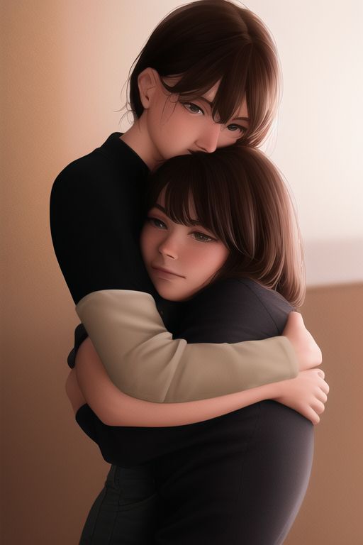 An image depicting hugging