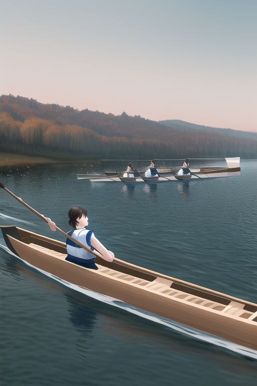 An image depicting rowing