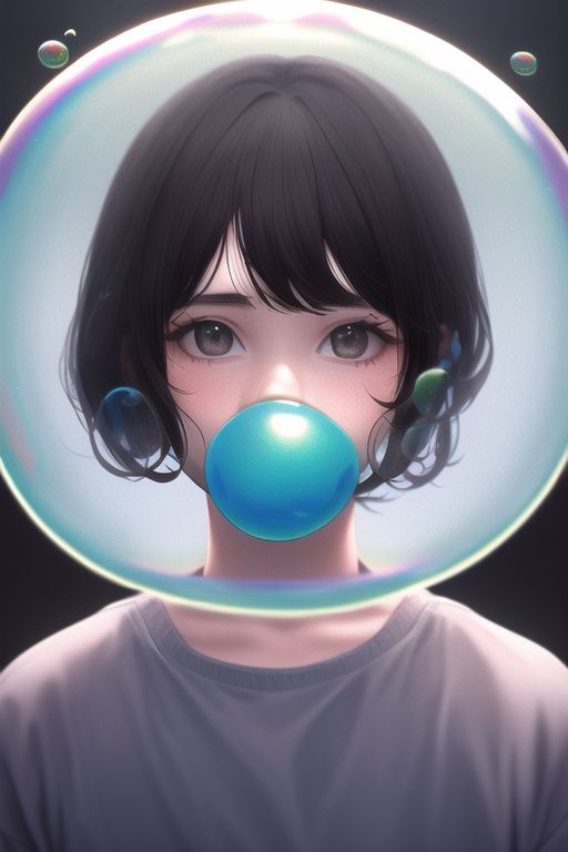 An image depicting bubble blowing