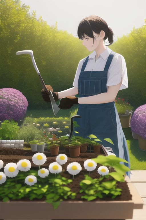 An image depicting gardening