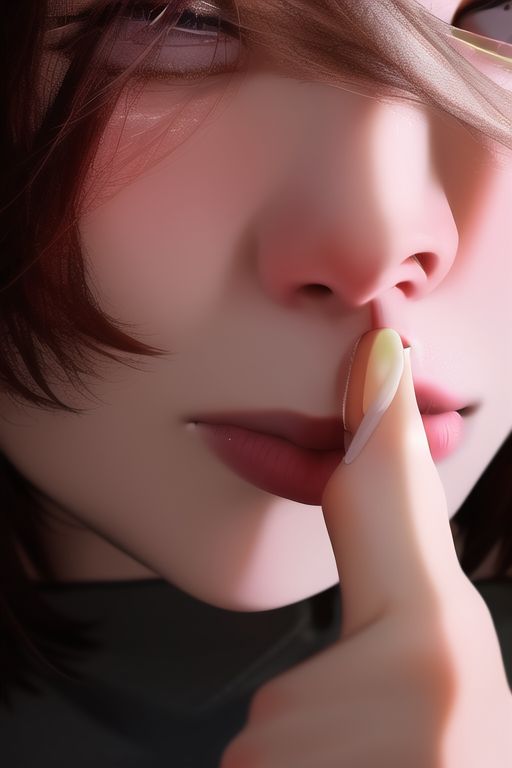 An image depicting nose picking