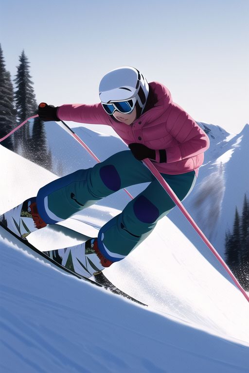 An image depicting skiing