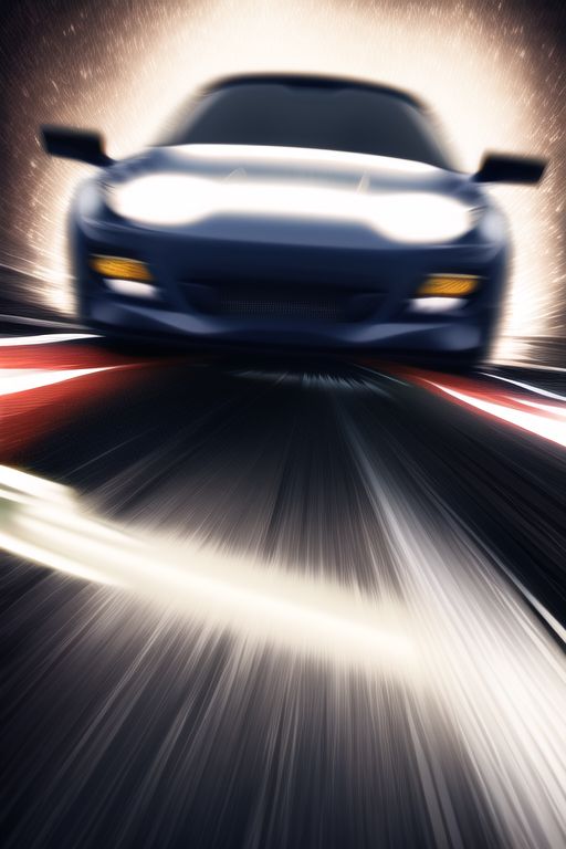 An image depicting speeding
