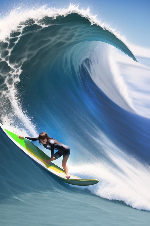 An image depicting surfing